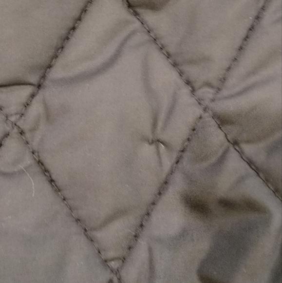 BROOKS BROTHERS Diamond Quilted Barn Coat Navy Blue - Size Medium - Picture 7 of 7